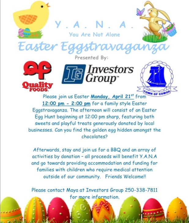 Easter Eggstravaganza on Monday, April 21 - YANA