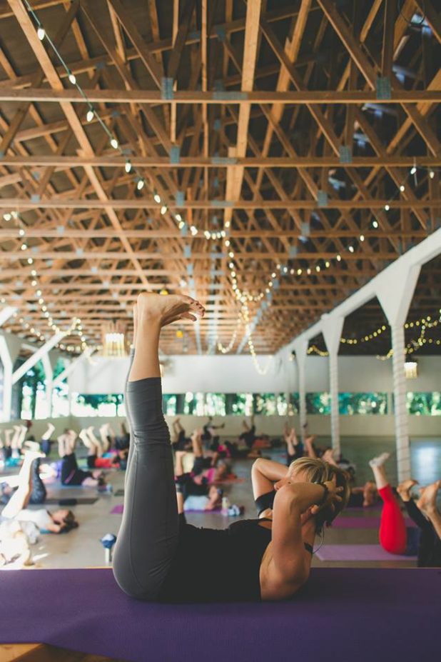 yoga in the barn, coastal black 2015