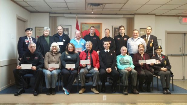 Legion and Auxilary 2016 December Cheque Presentation