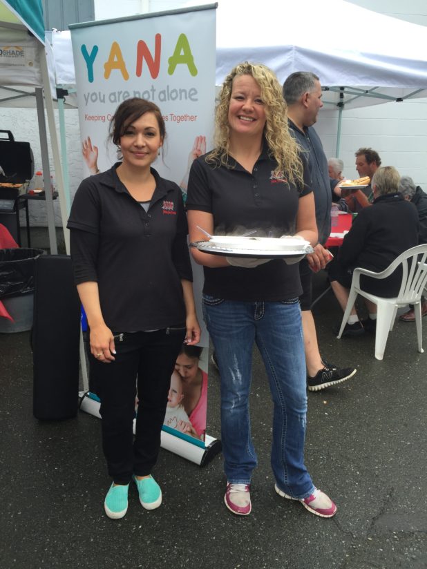 Katie and Rachael Salish Sea Foods Summer Kick Off BBQ for YANA