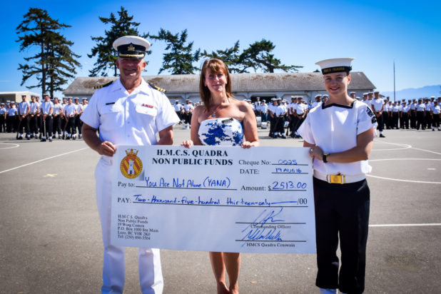 YANA donation from HMCS QUADRA