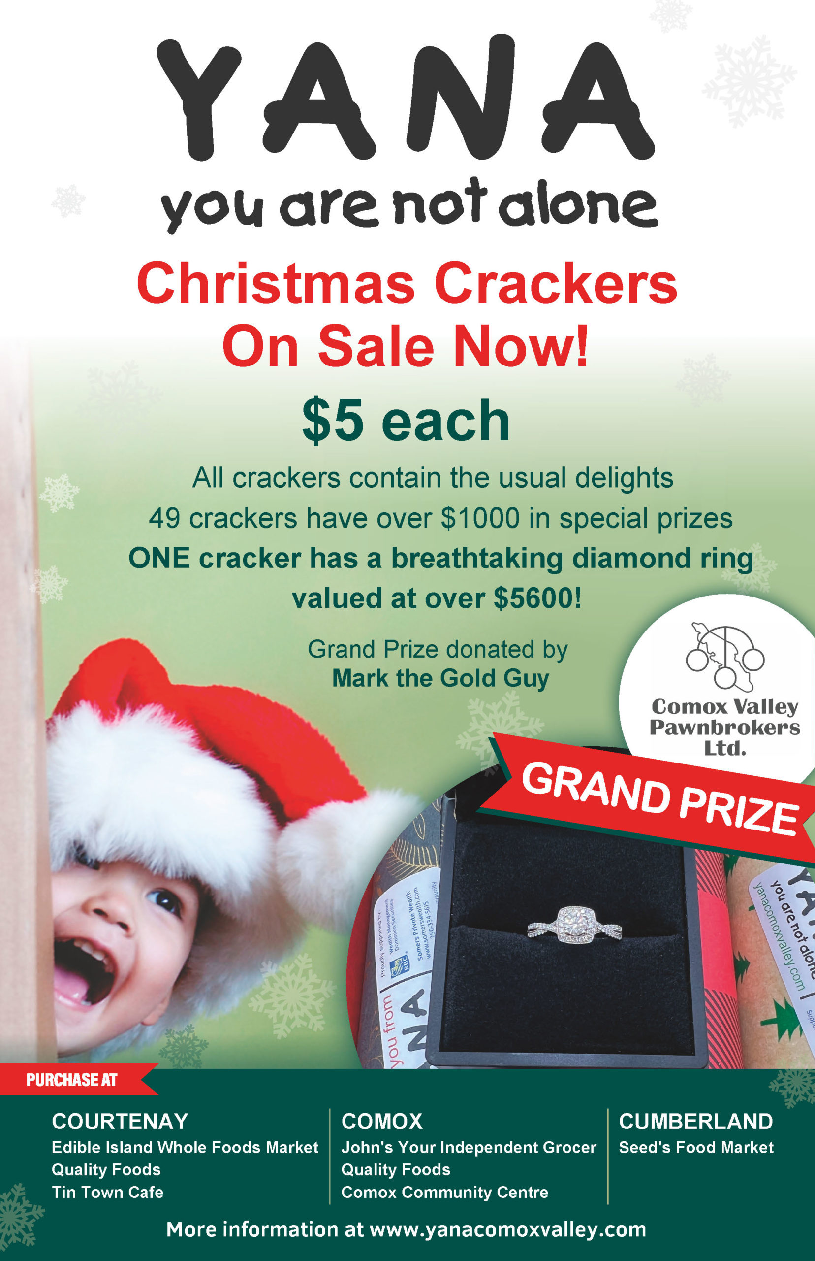 YANA Christmas Crackers on Sale November 12th YANA